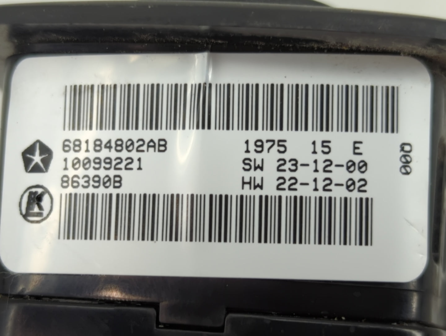 2014-2015 Jeep Grand Cherokee Master Power Window Switch Replacement Driver Side Left P/N:86390B 10099221 Fits Fits 2014 201