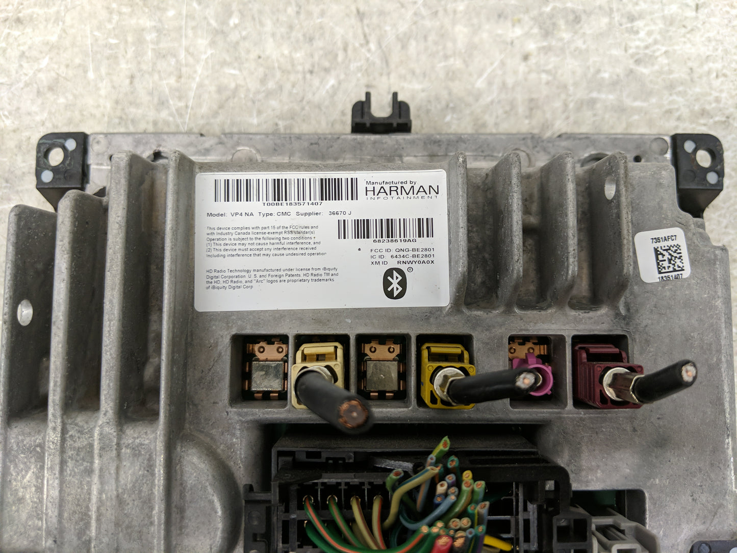 2015 Jeep Grand Cherokee Radio AM FM Cd Player Receiver Replacement P/N:6434C-BE2801 Fits OEM Used Auto Parts - Oemusedautop
