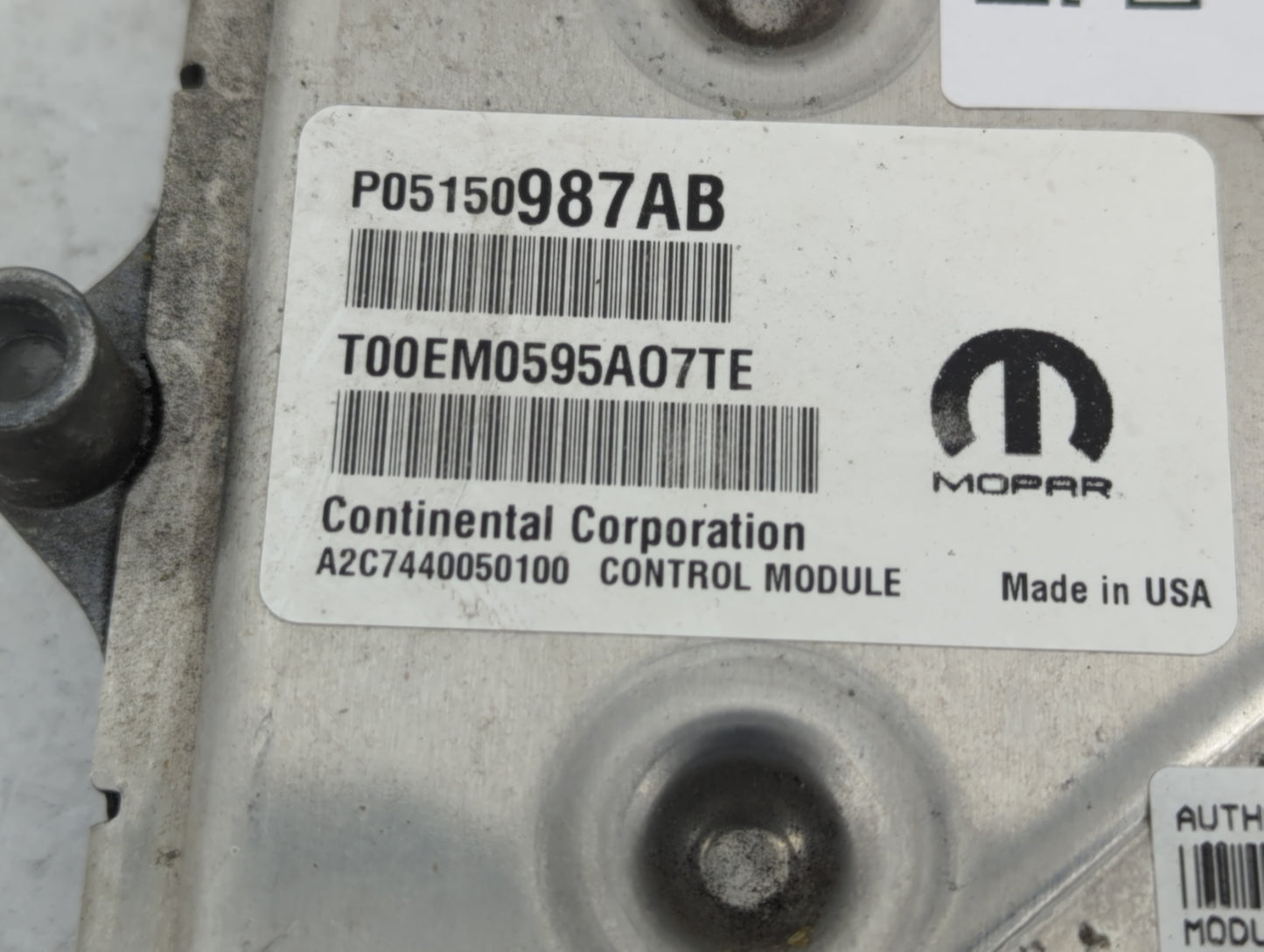 2015 Jeep Grand Cherokee PCM Engine Control Computer ECU ECM PCU OEM P/N:P68230007AC P05150987AB Fits OEM Used Auto Parts - 