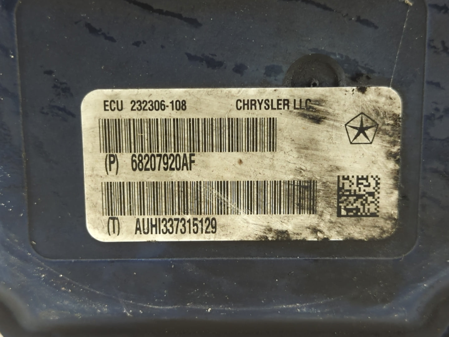2015 Jeep Grand Cherokee ABS Pump Control Module Replacement P/N:68207920AF Fits OEM Used Auto Parts - Oemusedautoparts1.com