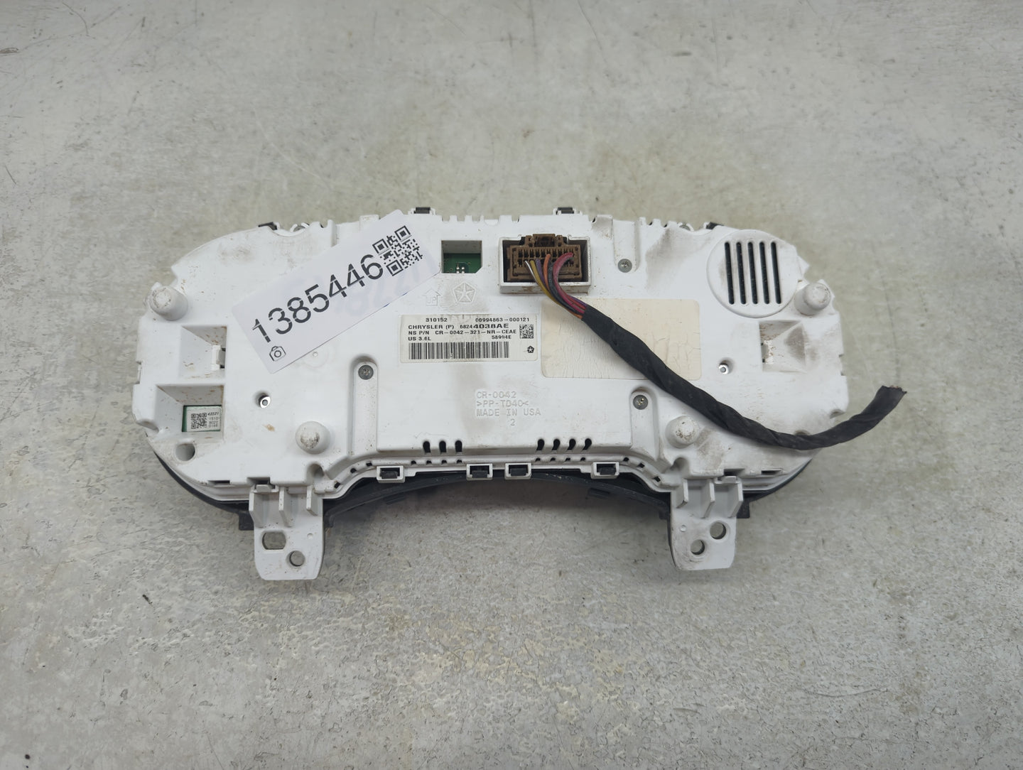 2015 Jeep Grand Cherokee Instrument Cluster Speedometer Gauges P/N:68244038AE Fits OEM Used Auto Parts - Oemusedautoparts1.c