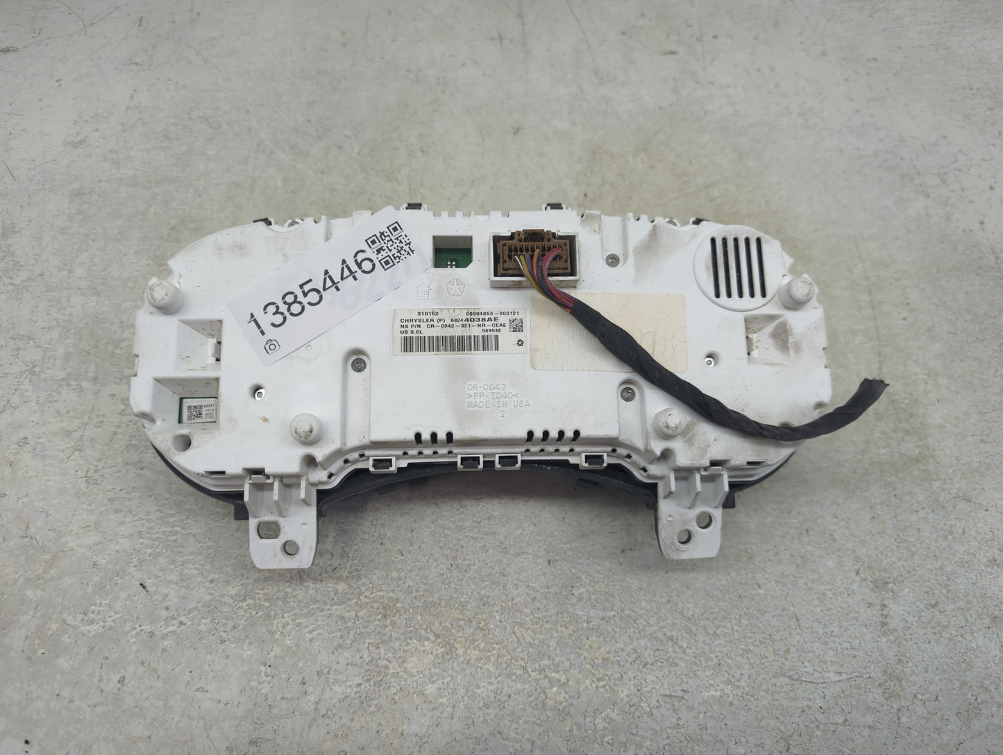 2015 Jeep Grand Cherokee Instrument Cluster Speedometer Gauges P/N:68244038AE Fits OEM Used Auto Parts - Oemusedautoparts1.c