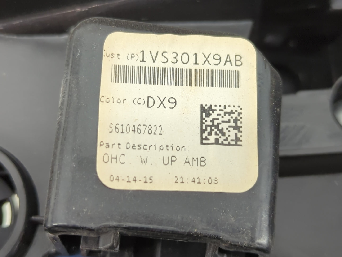 2011-2015 Jeep Grand Cherokee Overhead Roof Console 1408496 - Oemusedautoparts1.com