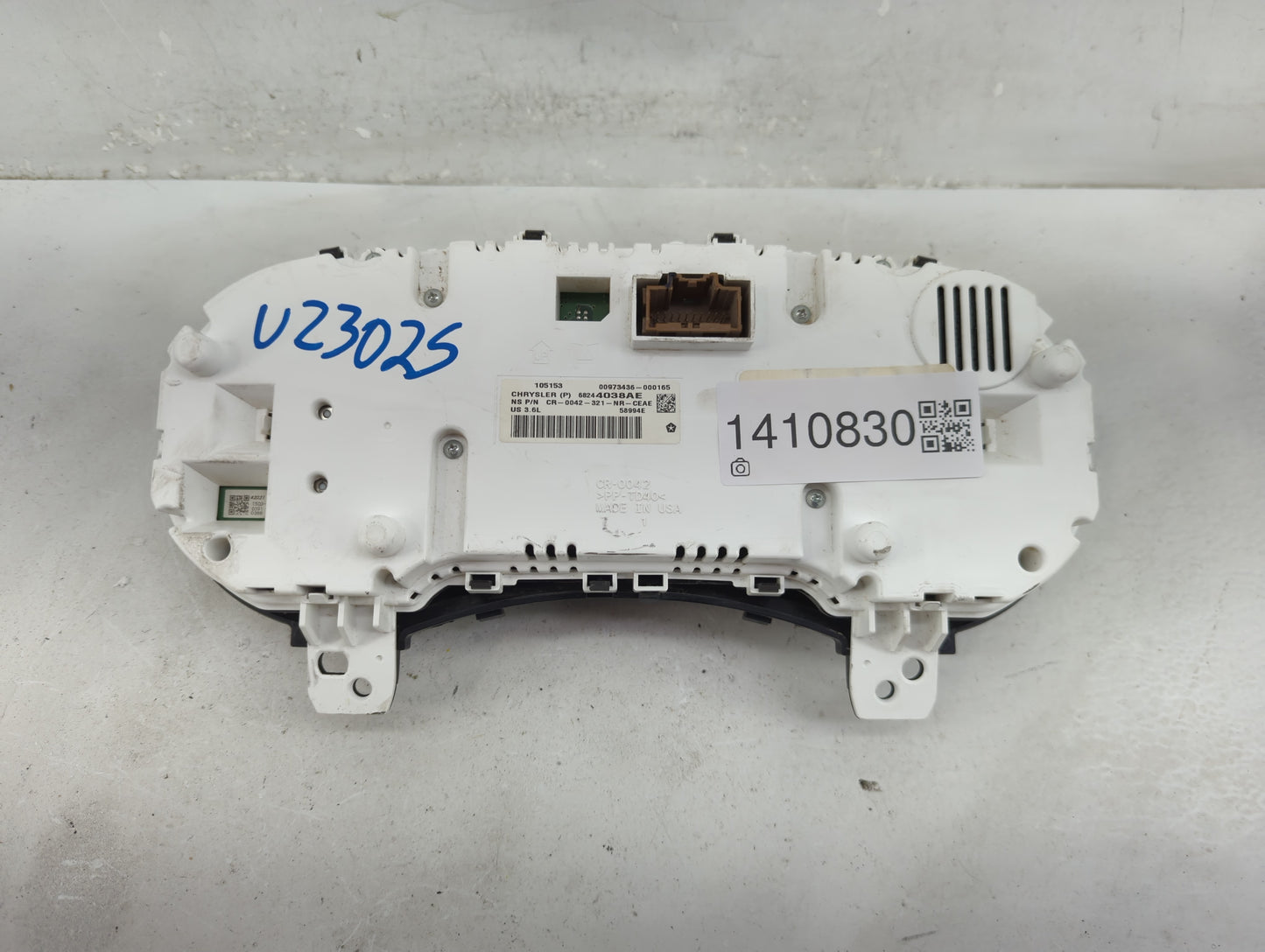 2015 Jeep Grand Cherokee Instrument Cluster Speedometer Gauges P/N:68244038AE Fits OEM Used Auto Parts - Oemusedautoparts1.c