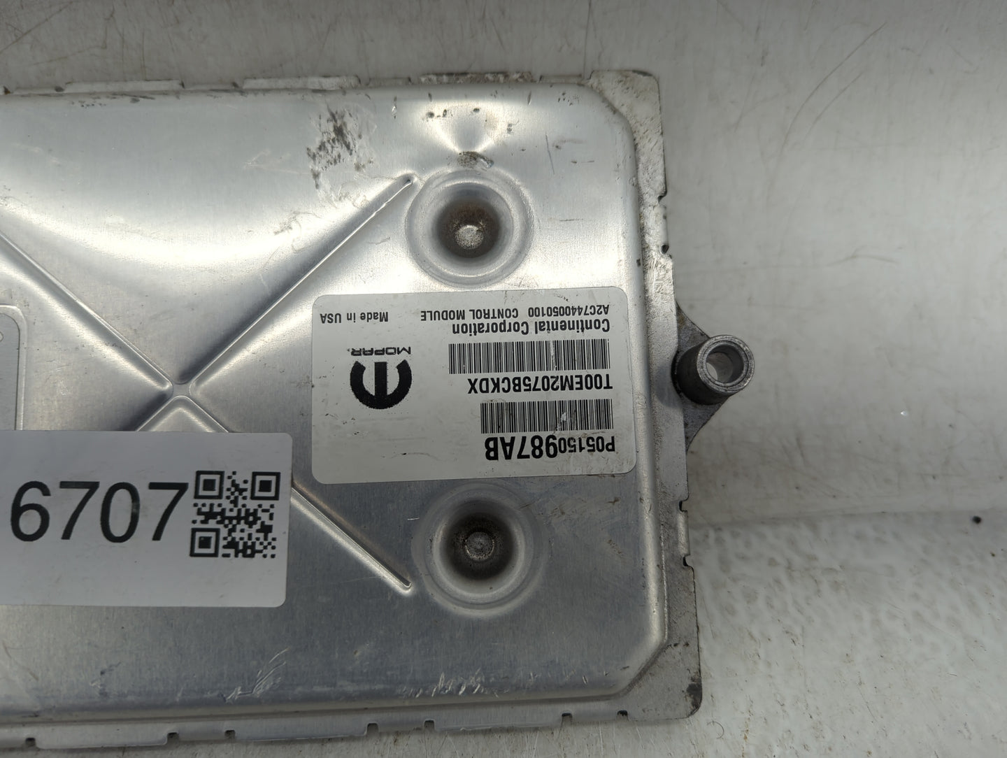 2015 Jeep Grand Cherokee PCM Engine Control Computer ECU ECM PCU OEM P/N:P05150987AB Fits OEM Used Auto Parts - Oemusedautop