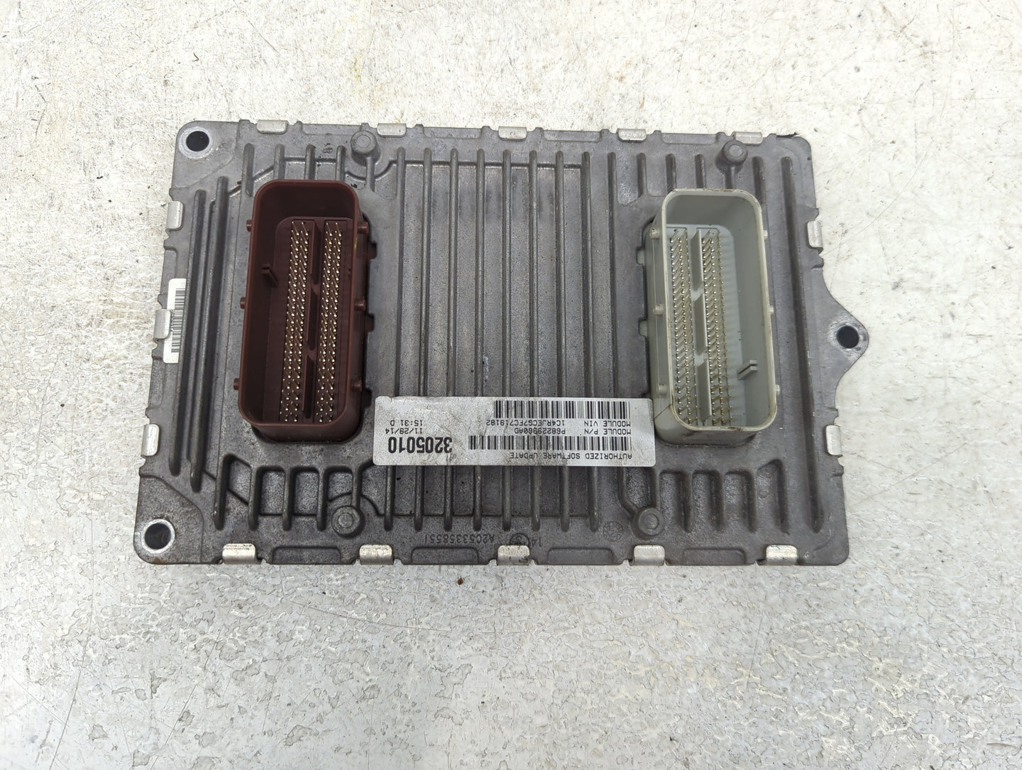 2015 Jeep Grand Cherokee PCM Engine Control Computer ECU ECM PCU OEM P/N:P68229960AD P05150987AB Fits OEM Used Auto Parts - 