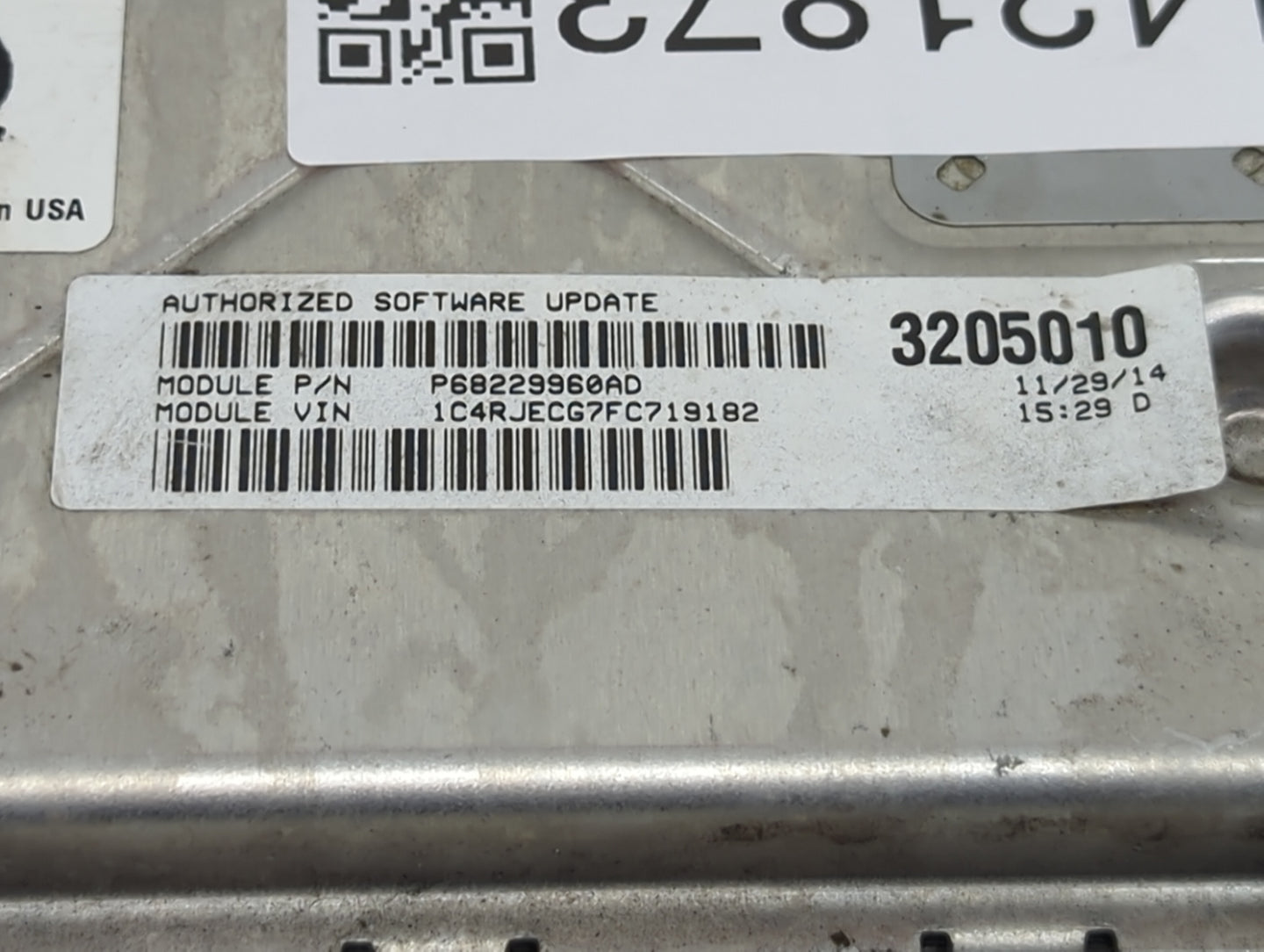 2015 Jeep Grand Cherokee PCM Engine Control Computer ECU ECM PCU OEM P/N:P68229960AD P05150987AB Fits OEM Used Auto Parts - 