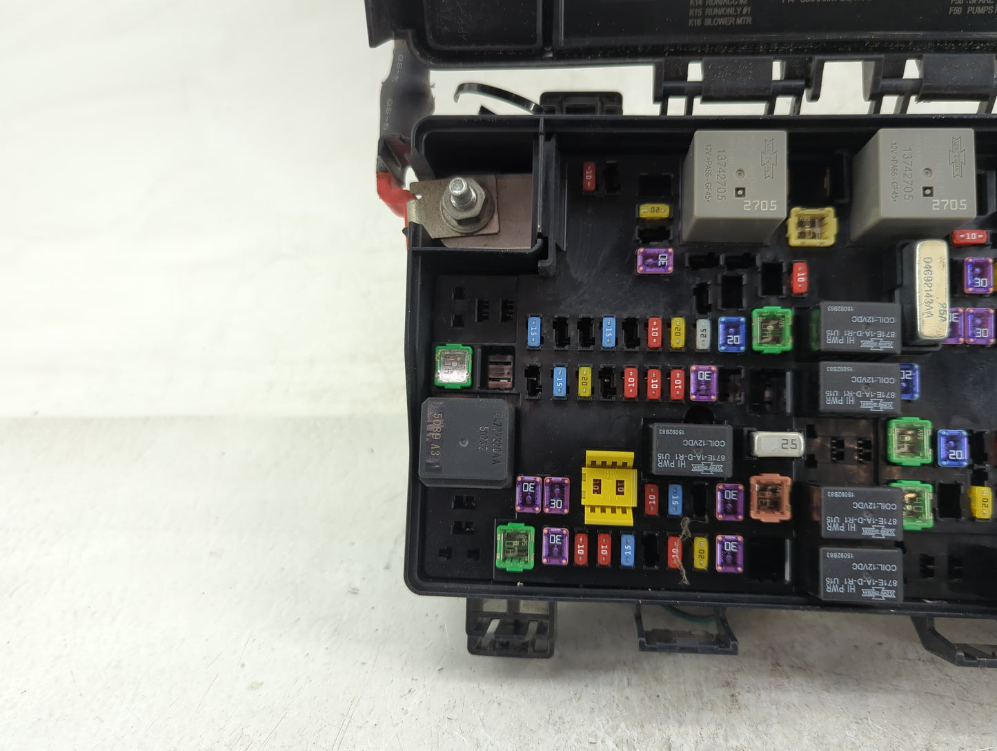 2015 Jeep Grand Cherokee Fusebox Fuse Box Panel Relay Module P/N:68242800AC Fits OEM Used Auto Parts - Oemusedautoparts1.com
