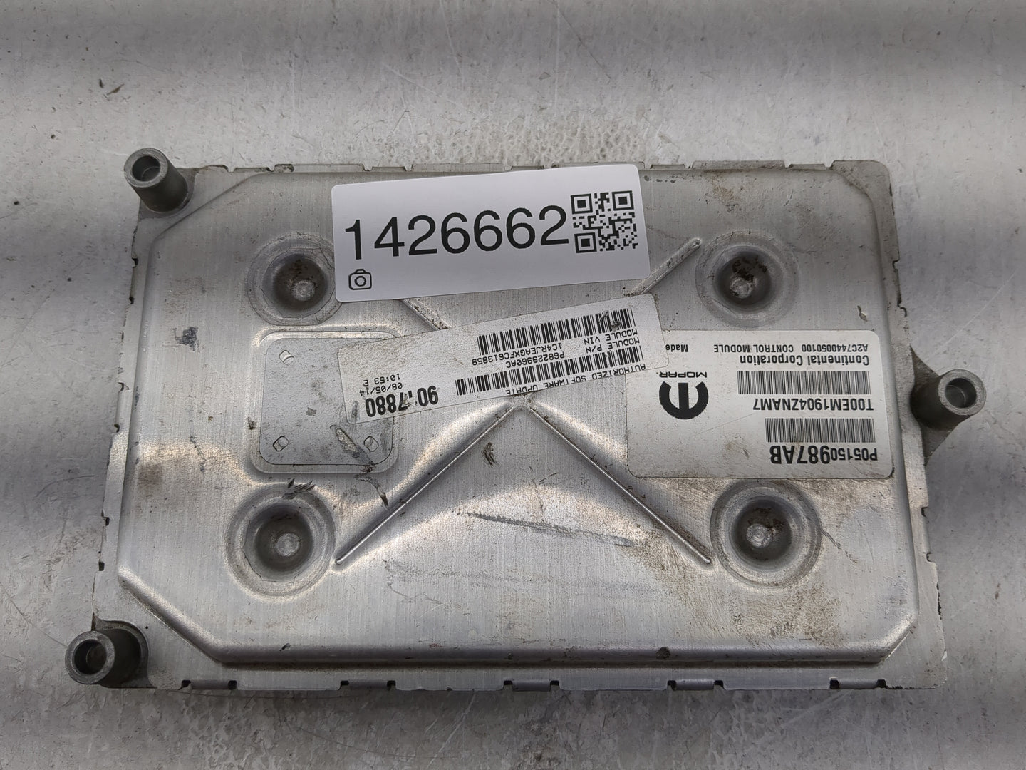 2015 Jeep Grand Cherokee PCM Engine Control Computer ECU ECM PCU OEM P/N:PBB22596GX 9017880 Fits OEM Used Auto Parts - Oemus