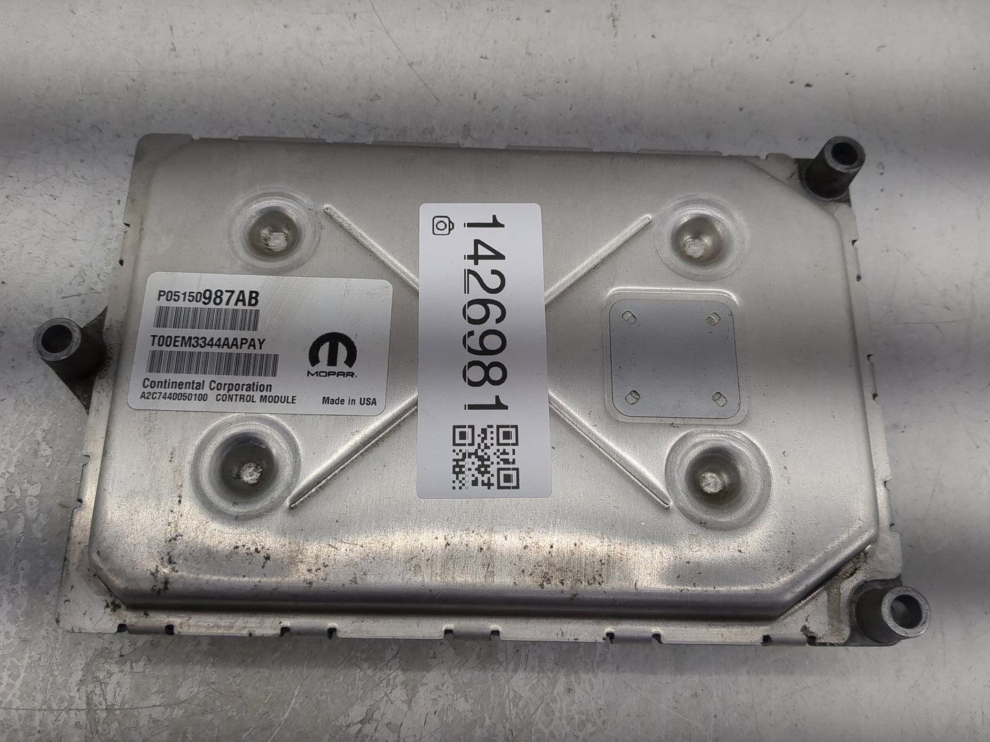 2015 Jeep Grand Cherokee PCM Engine Control Computer ECU ECM PCU OEM P/N:5150987AB Fits OEM Used Auto Parts - Oemusedautopar