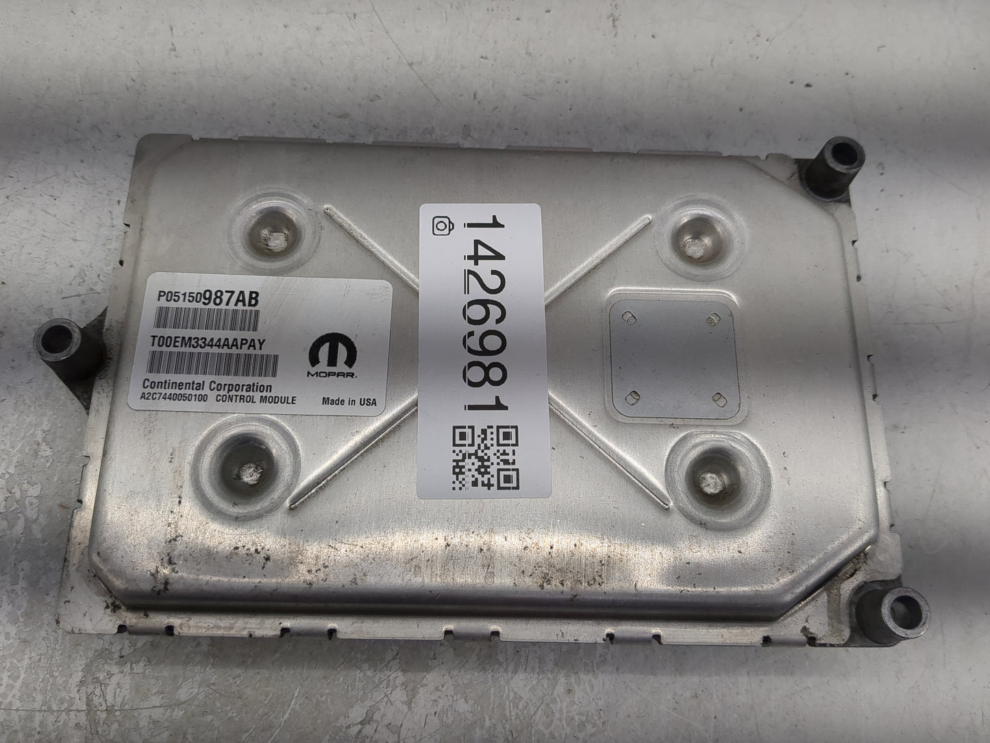 2015 Jeep Grand Cherokee PCM Engine Control Computer ECU ECM PCU OEM P/N:5150987AB Fits OEM Used Auto Parts - Oemusedautopar