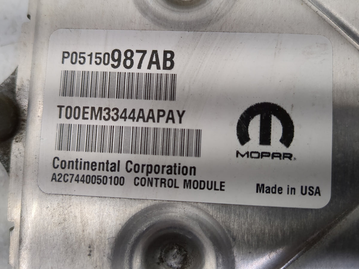2015 Jeep Grand Cherokee PCM Engine Control Computer ECU ECM PCU OEM P/N:5150987AB OEM Used Auto Parts - Oemusedautoparts1.c