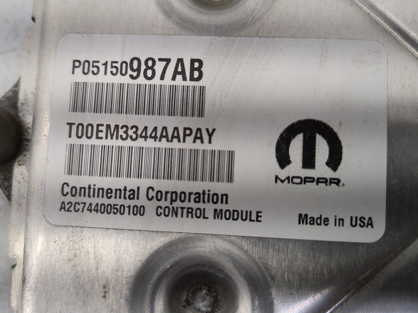 2015 Jeep Grand Cherokee PCM Engine Control Computer ECU ECM PCU OEM P/N:5150987AB Fits OEM Used Auto Parts - Oemusedautopar