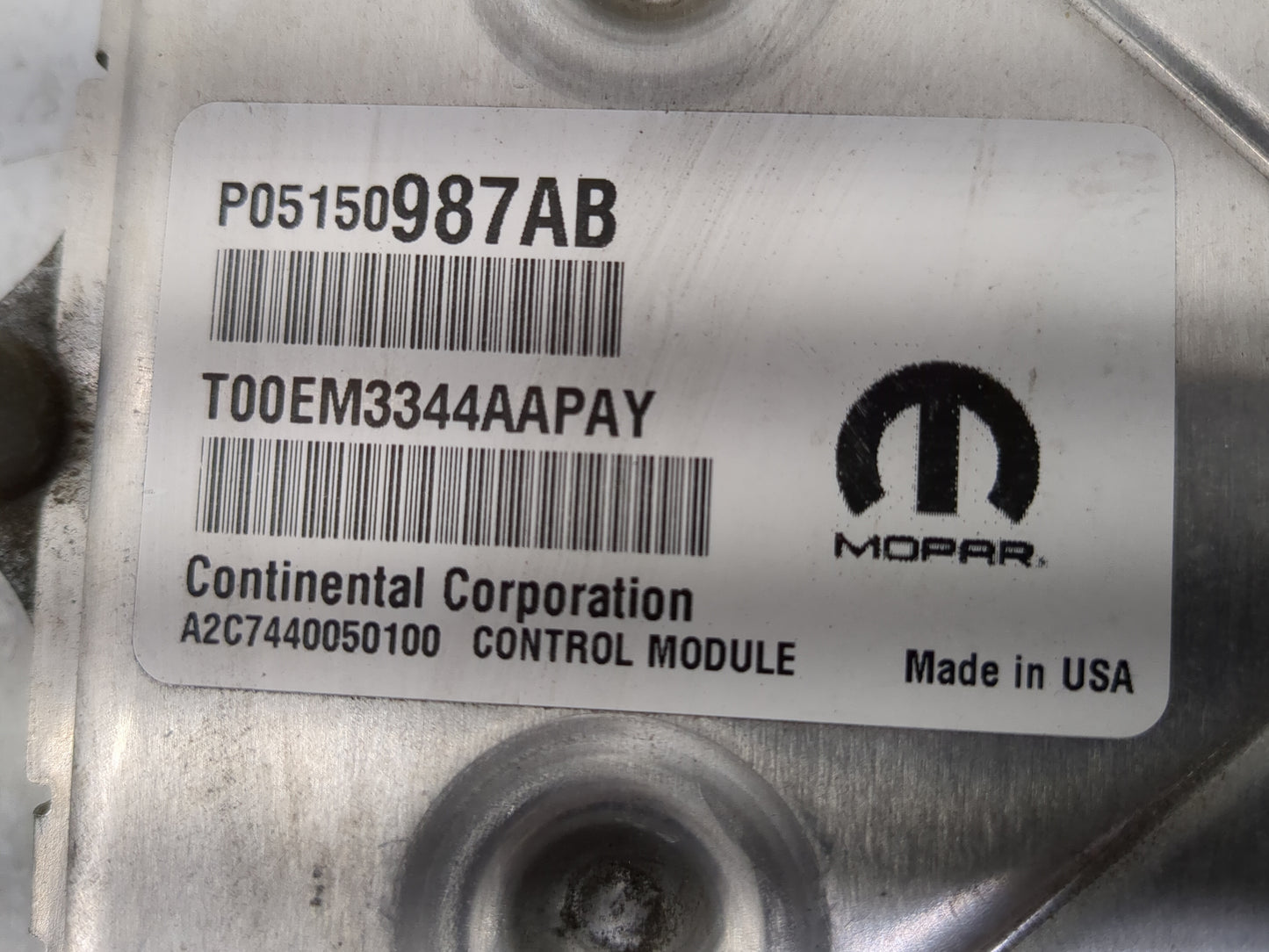 2015 Jeep Grand Cherokee PCM Engine Control Computer ECU ECM PCU OEM P/N:5150987AB Fits OEM Used Auto Parts - Oemusedautopar