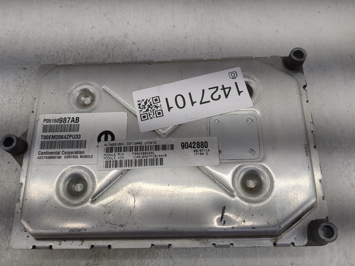 2015 Jeep Grand Cherokee PCM Engine Control Computer ECU ECM PCU OEM P/N:P05150987AB T00EM2064ZPU33, A2C7440050100 Fits OEM 