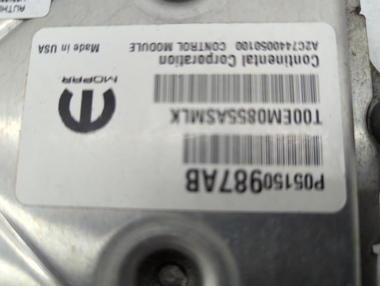 2015 Jeep Grand Cherokee PCM Engine Control Computer ECU ECM PCU OEM P/N:P05150987AB Fits OEM Used Auto Parts - Oemusedautop