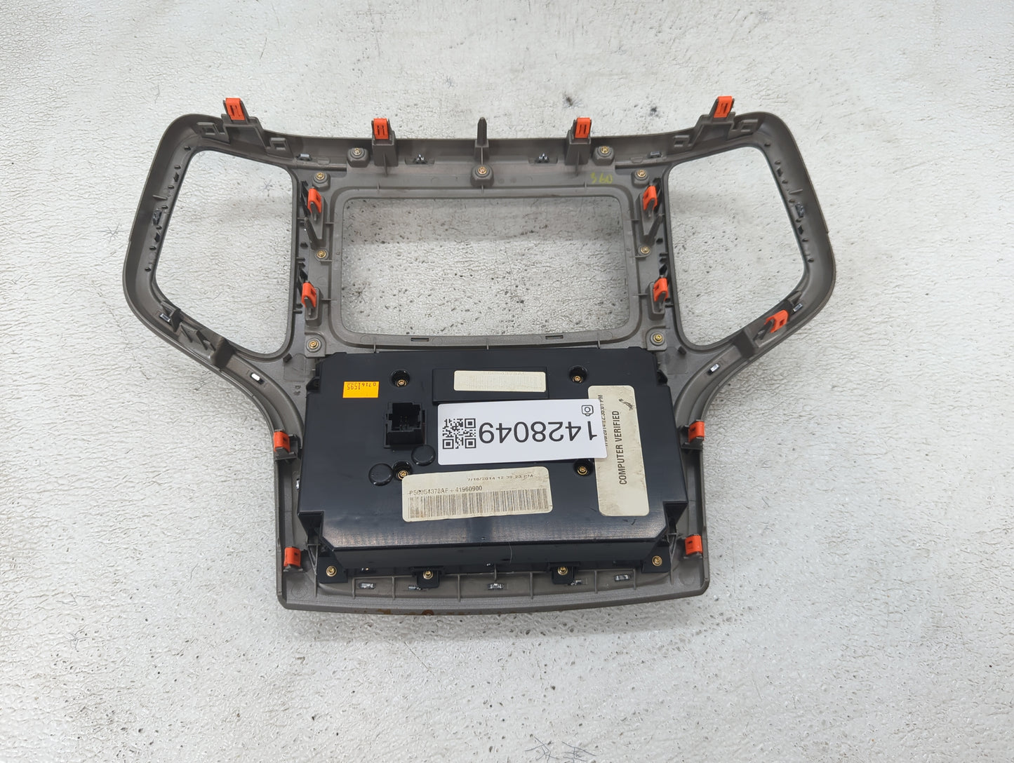2014-2015 Jeep Grand Cherokee Climate Control Module Temperature AC/Heater Replacement P/N:P56054378AF Fits Fits 2014 2015 O