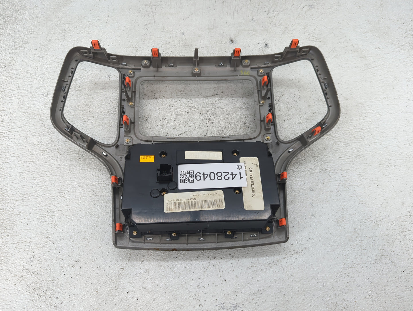 2014-2015 Jeep Grand Cherokee Climate Control Module Temperature AC/Heater Replacement P/N:P56054378AF Fits Fits 2014 2015 O