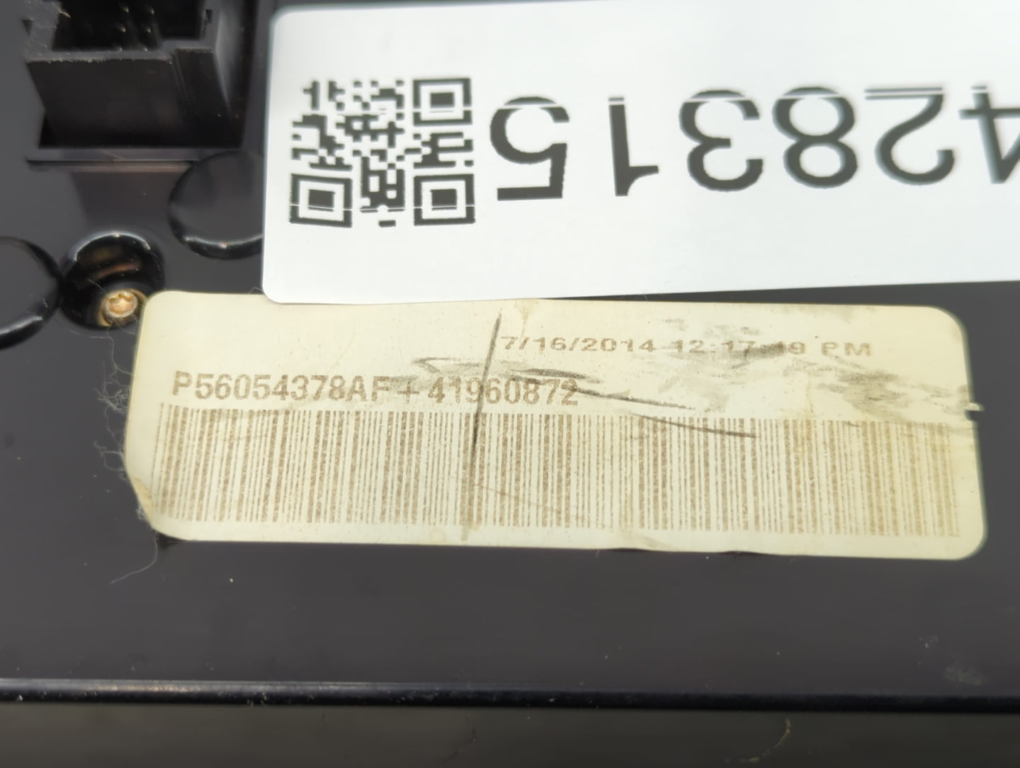 2014-2015 Jeep Grand Cherokee Climate Control Module Temperature AC/Heater Replacement P/N:P56054378AF Fits Fits 2014 2015 O