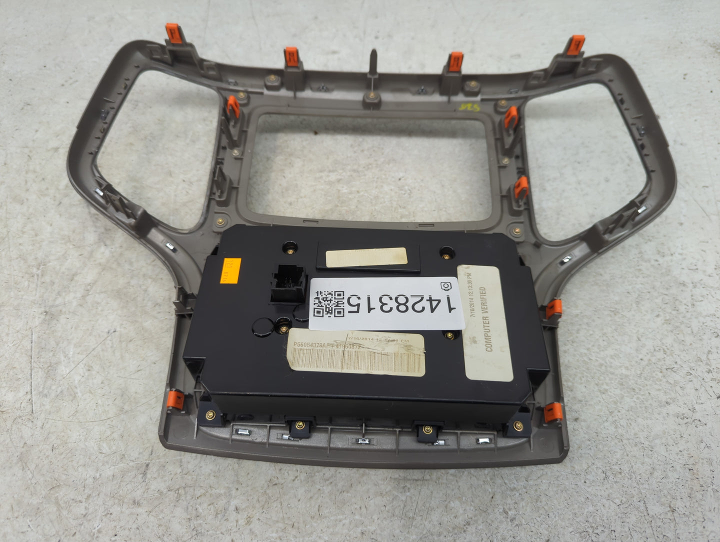 2014-2015 Jeep Grand Cherokee Climate Control Module Temperature AC/Heater Replacement P/N:P56054378AF Fits Fits 2014 2015 O
