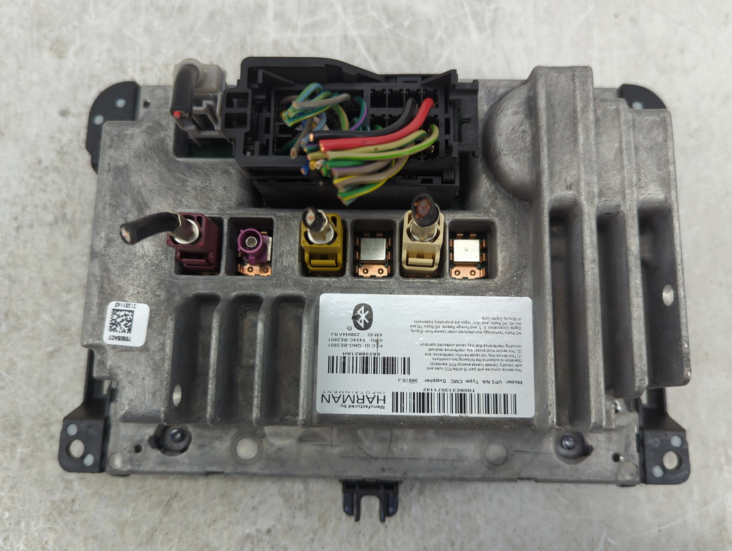2015 Jeep Grand Cherokee Radio AM FM Cd Player Receiver Replacement P/N:68238621AH T00BE3135771A2, QNG-BE2801, 6434C-BE2801 
