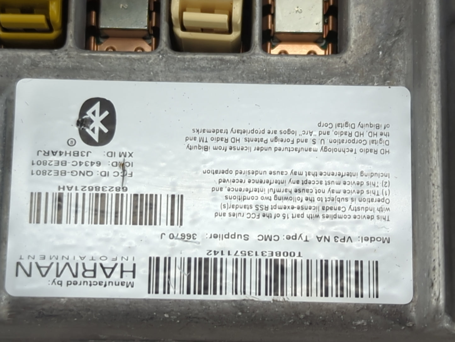 2015 Jeep Grand Cherokee Radio AM FM Cd Player Receiver Replacement P/N:68238621AH T00BE3135771A2, QNG-BE2801, 6434C-BE2801 