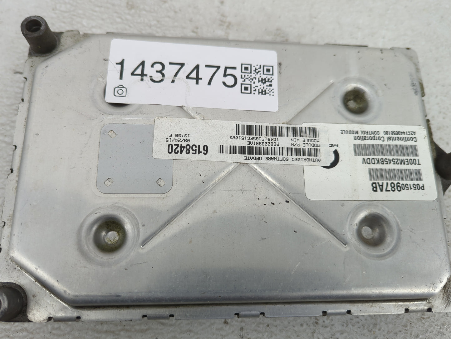 2015 Jeep Grand Cherokee PCM Engine Control Computer ECU ECM PCU OEM P/N:P68229961AE P05150987AB, T00EM254SBKDDV, A2C7440501