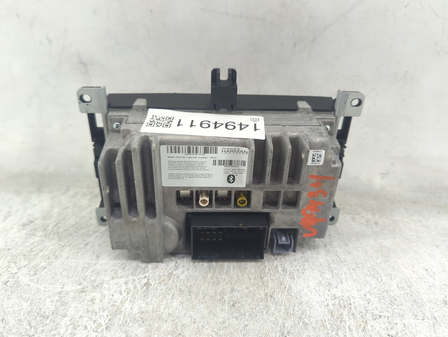 2014 Jeep Grand Cherokee Radio AM FM Cd Player Receiver Replacement P/N:VP2H SD 68224559AA, QNG-BE2808, 6434C-BE2802 Fits OE
