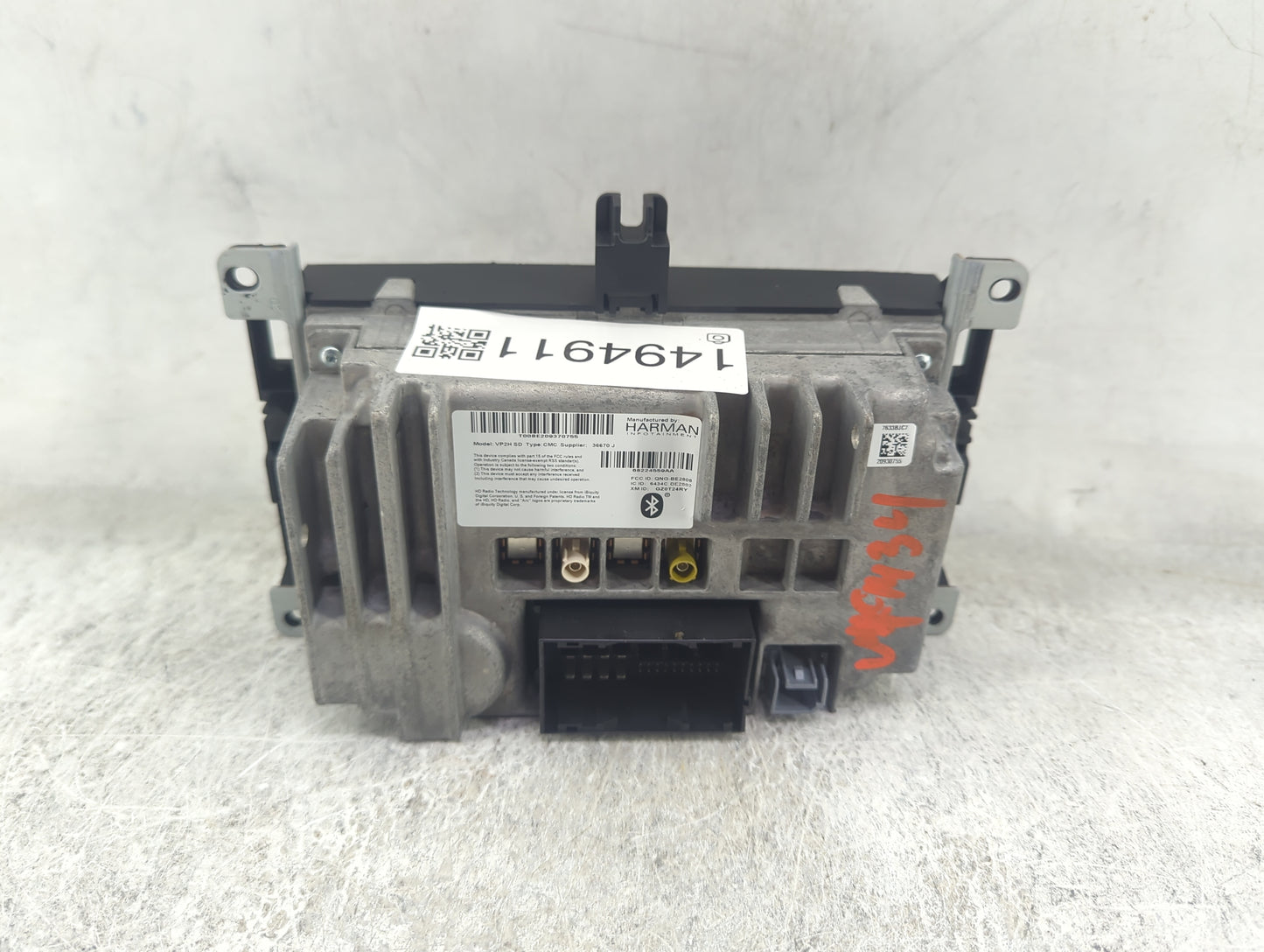 2014 Jeep Grand Cherokee Radio AM FM Cd Player Receiver Replacement P/N:VP2H SD 68224559AA, QNG-BE2808, 6434C-BE2802 Fits OE