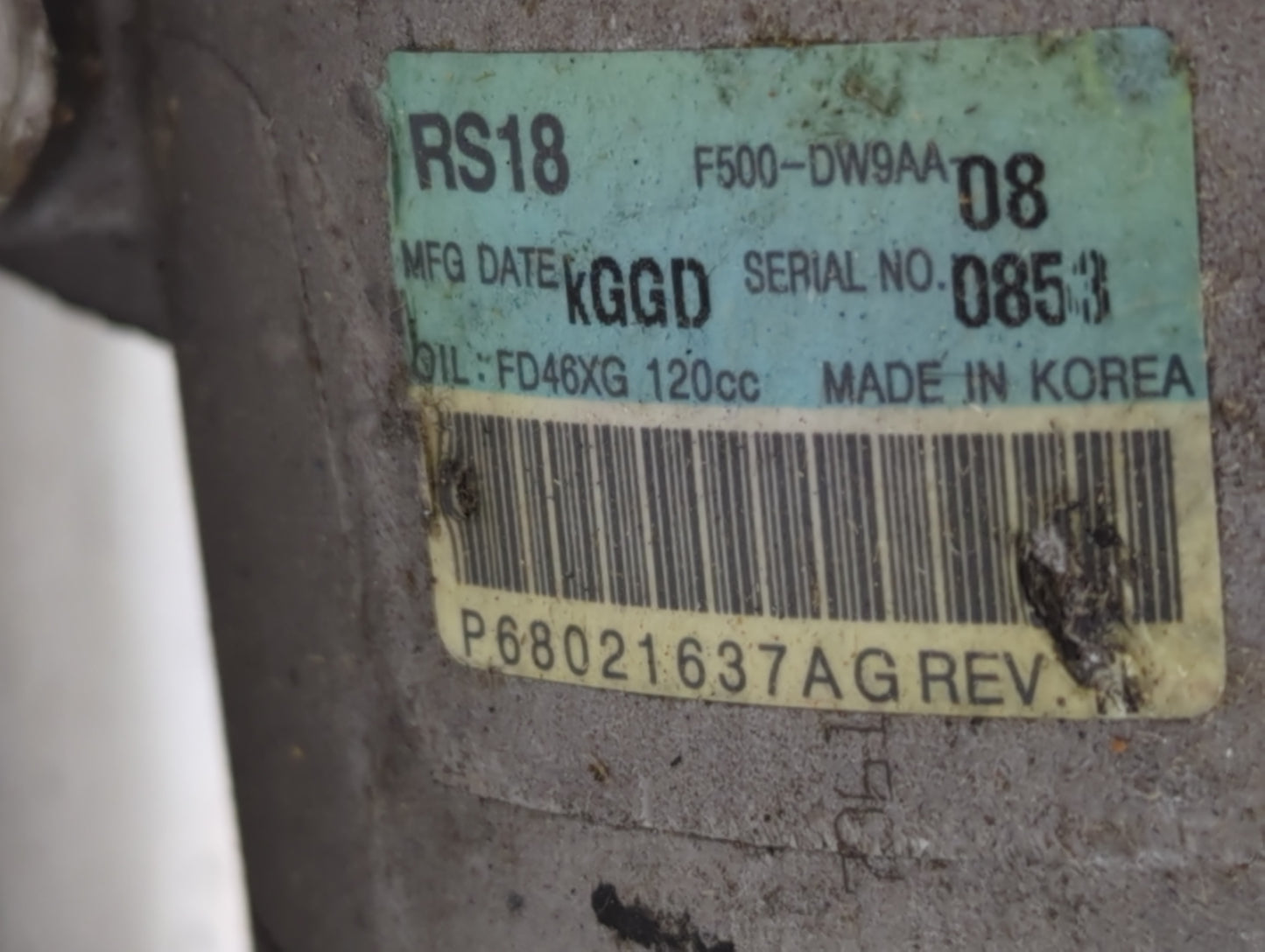 2011-2015 Jeep Grand Cherokee Air Conditioning A/c Ac Compressor Oem - Oemusedautoparts1.com