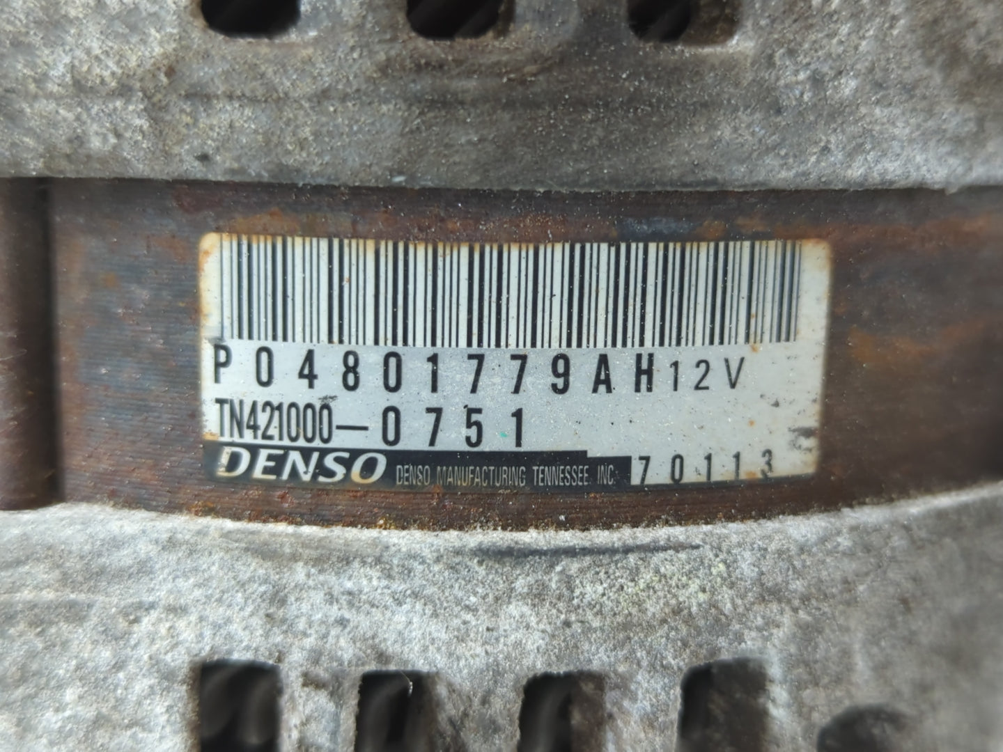 2011-2016 Jeep Grand Cherokee Alternator Replacement Generator Charging Assembly Engine OEM P/N:TN421000-0751 P04801779AH Fi