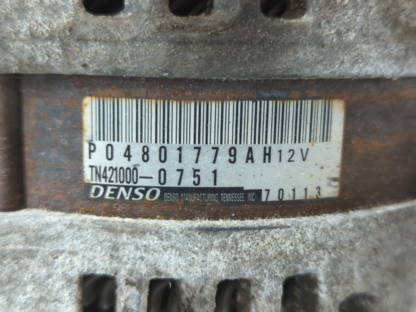 2011-2016 Jeep Grand Cherokee Alternator Replacement Generator Charging Assembly Engine OEM P/N:TN421000-0751 P04801779AH Fi