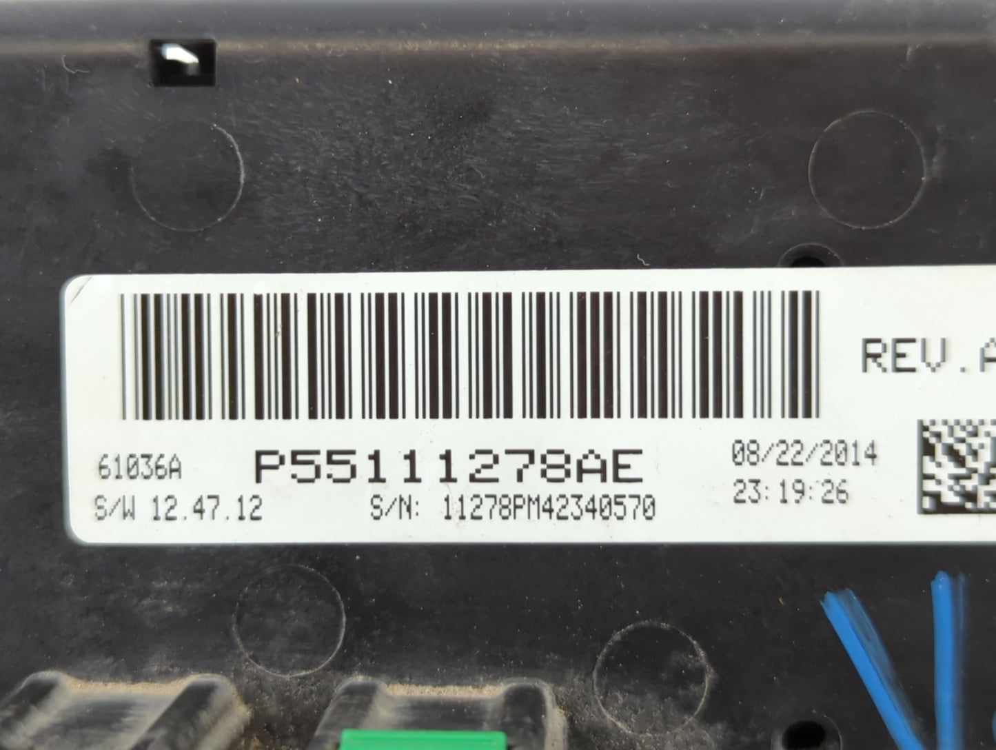 2011-2017 Jeep Patriot Climate Control Module Temperature AC/Heater Replacement P/N:P55111278AE Fits OEM Used Auto Parts - O