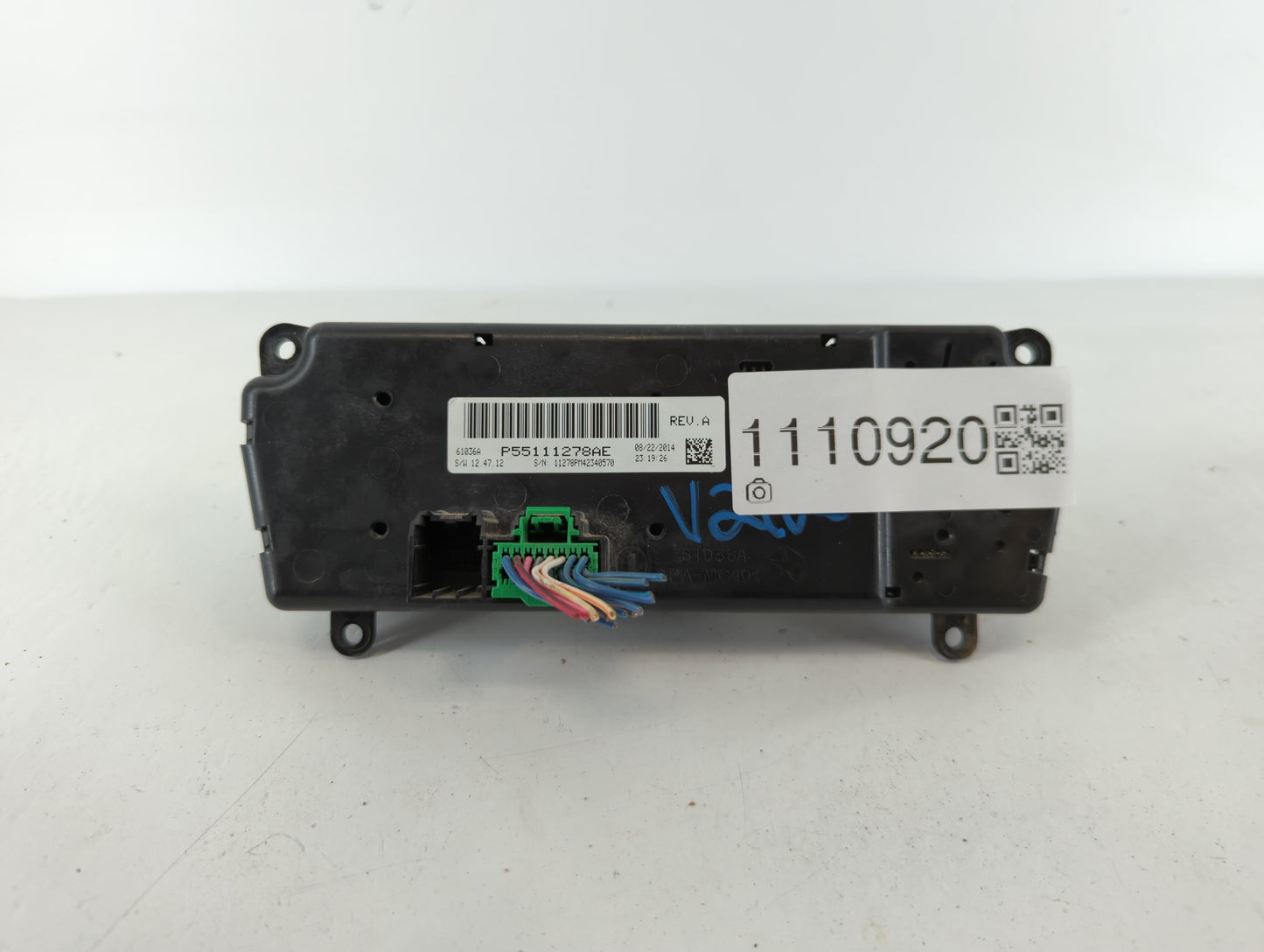 2011-2017 Jeep Patriot Climate Control Module Temperature AC/Heater Replacement P/N:P55111278AE Fits OEM Used Auto Parts - O