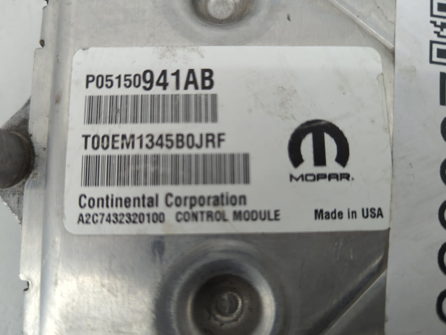 2015-2017 Jeep Patriot PCM Engine Control Computer ECU ECM PCU OEM P/N:P05150941AB Fits Fits 2015 2016 2017 OEM Used Auto Pa