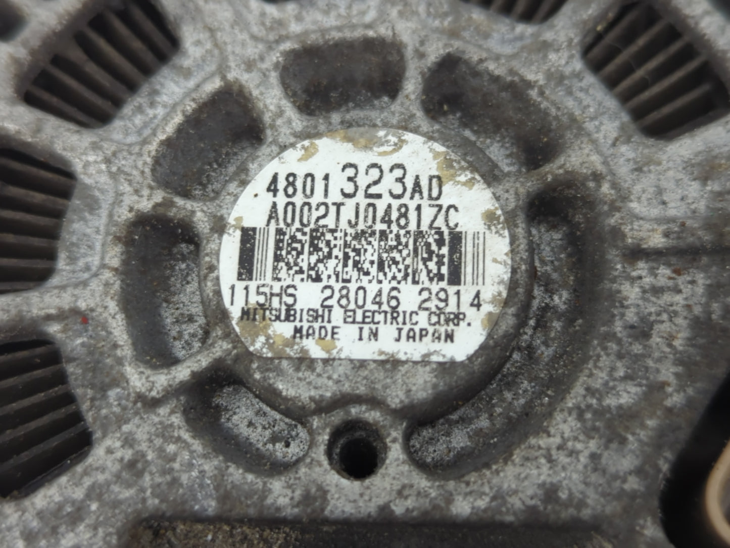 2007-2017 Jeep Patriot Alternator Replacement Generator Charging Assembly Engine OEM P/N:A002TJ0481ZC 4801323AD Fits OEM Use