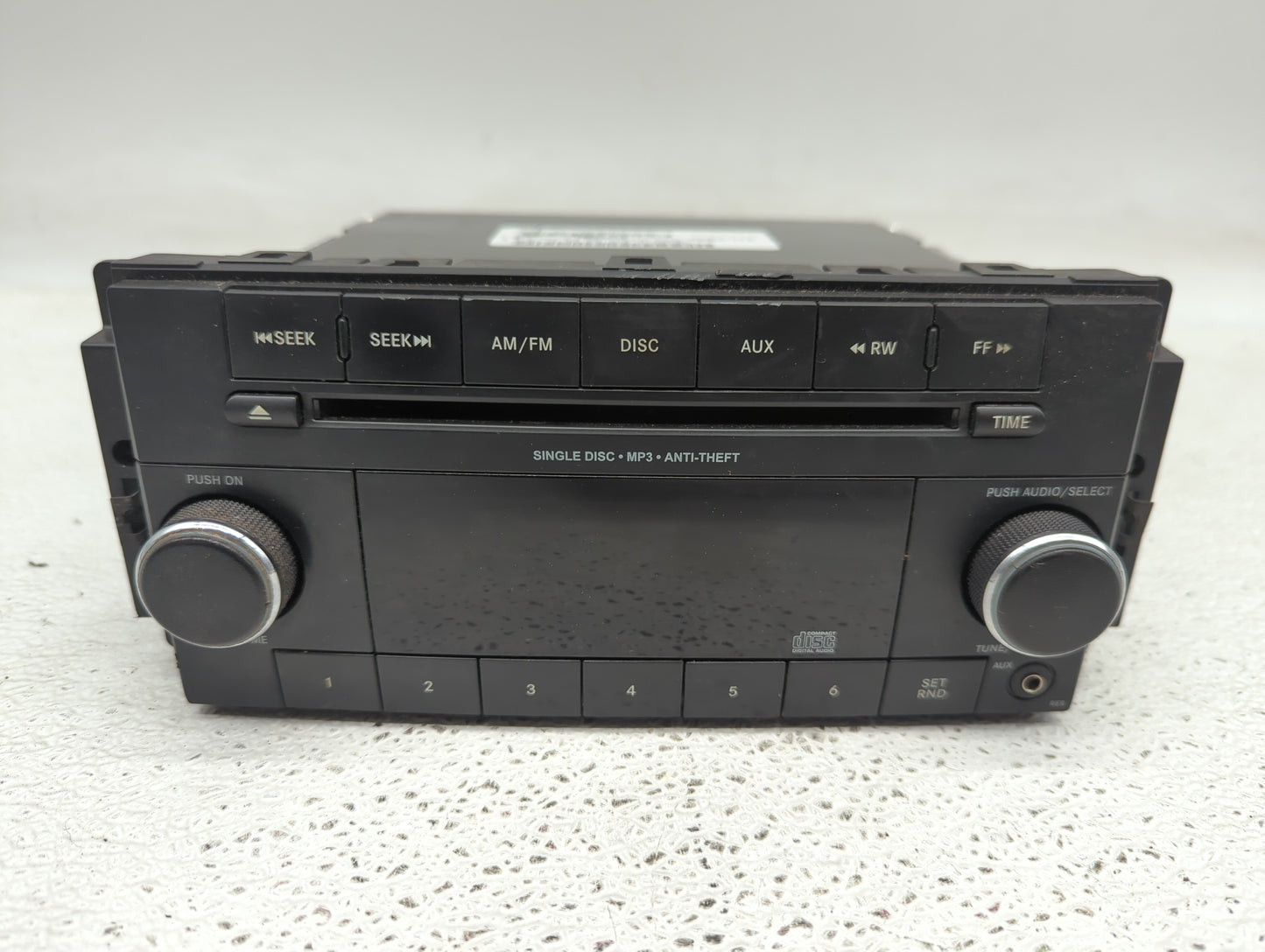 2012-2017 Jeep Patriot Radio AM FM Cd Player Receiver Replacement P/N:P05091195AC Fits Fits 2012 2013 2014 2015 2016 2017 OE