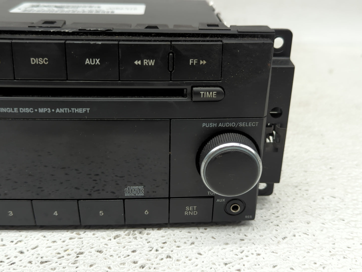 2012-2017 Jeep Patriot Radio AM FM Cd Player Receiver Replacement P/N:P05091195AC Fits Fits 2012 2013 2014 2015 2016 2017 OE
