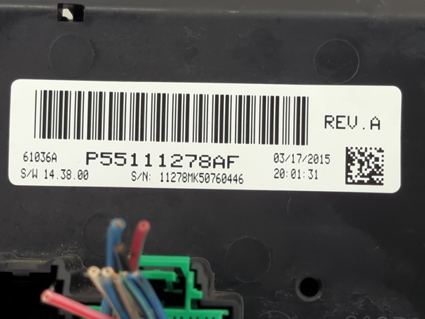 2011-2017 Jeep Patriot Climate Control Module Temperature AC/Heater Replacement P/N:P5111278AF Fits OEM Used Auto Parts - Oe