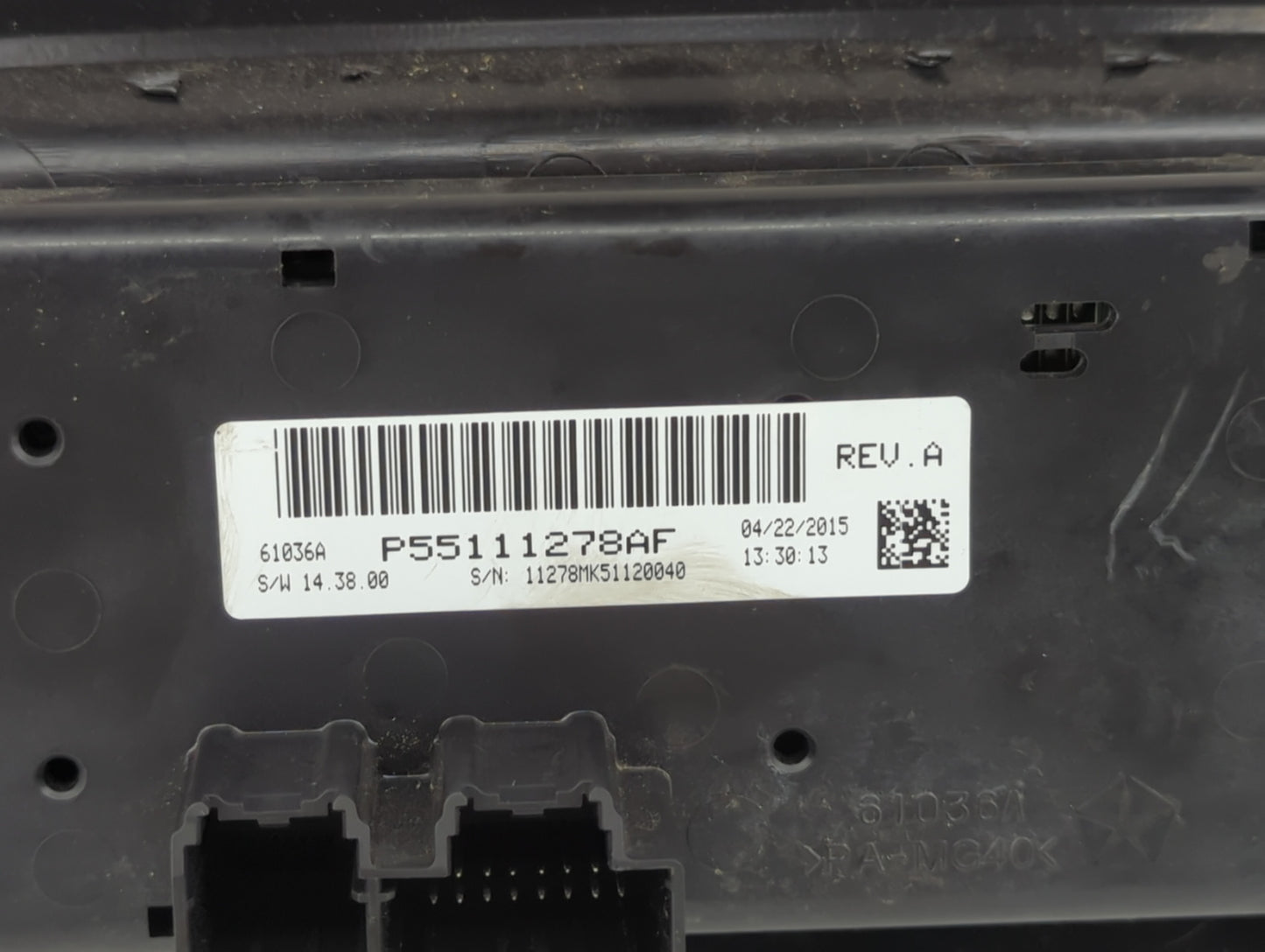 2011-2017 Jeep Patriot Climate Control Module Temperature AC/Heater Replacement P/N:P55111278AF Fits OEM Used Auto Parts - O