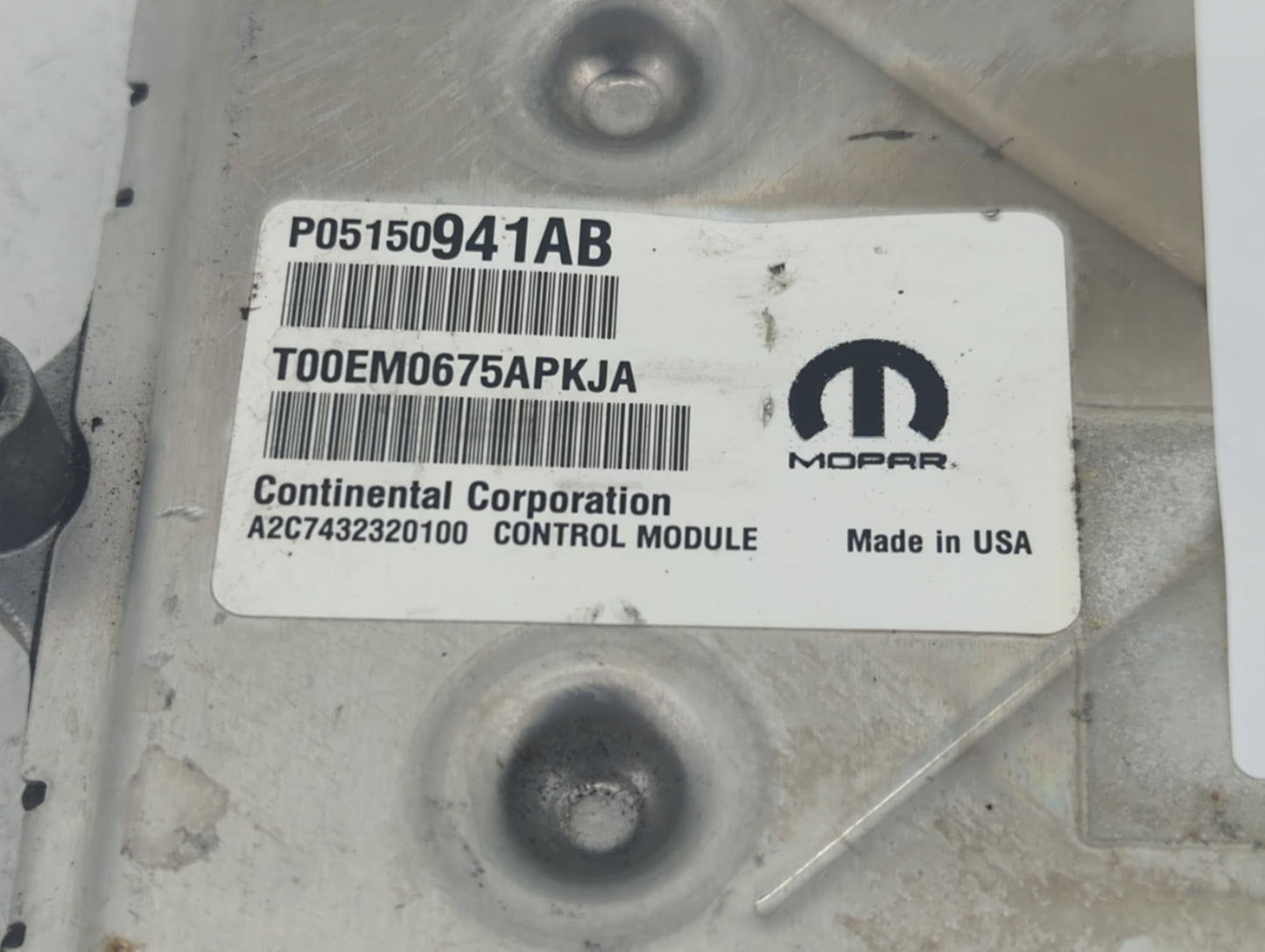 2013-2017 Jeep Patriot PCM Engine Control Computer ECU ECM PCU OEM P/N:P68246704AC P05150941AB Fits Fits 2013 2014 2015 2016