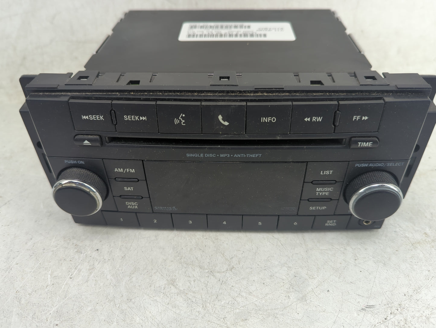 2012-2017 Jeep Patriot Radio AM FM Cd Player Receiver Replacement P/N:P05091197AB 05091197AB Fits OEM Used Auto Parts - Oemu