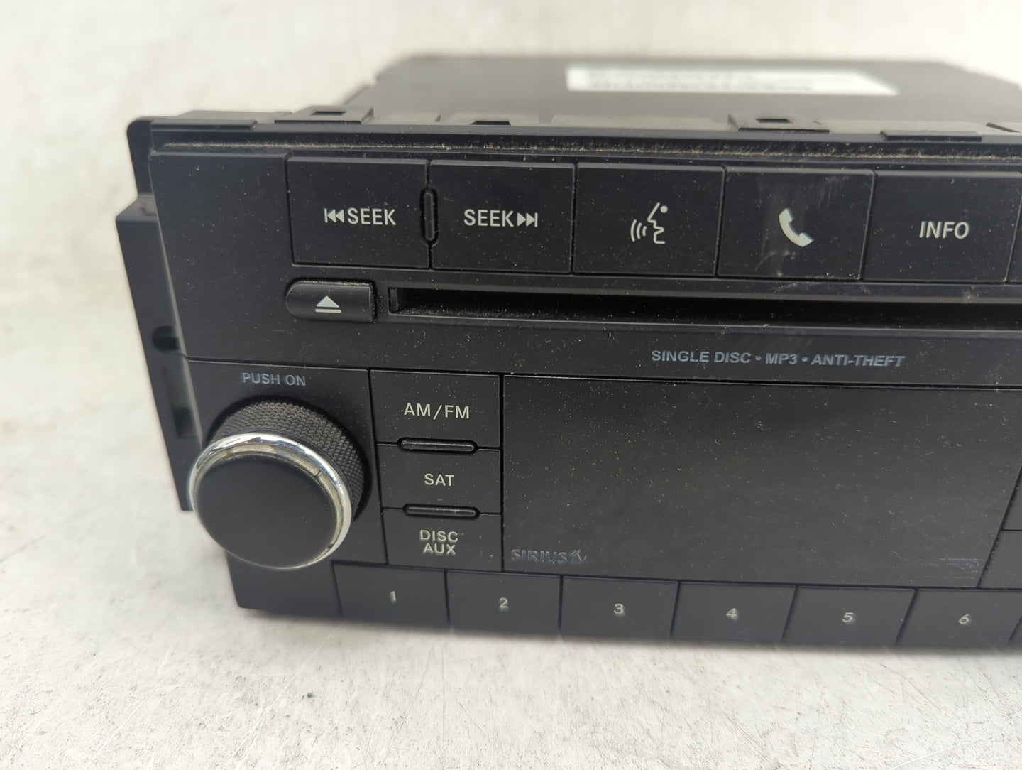 2012-2017 Jeep Patriot Radio AM FM Cd Player Receiver Replacement P/N:P05091197AB 05091197AB Fits OEM Used Auto Parts - Oemu