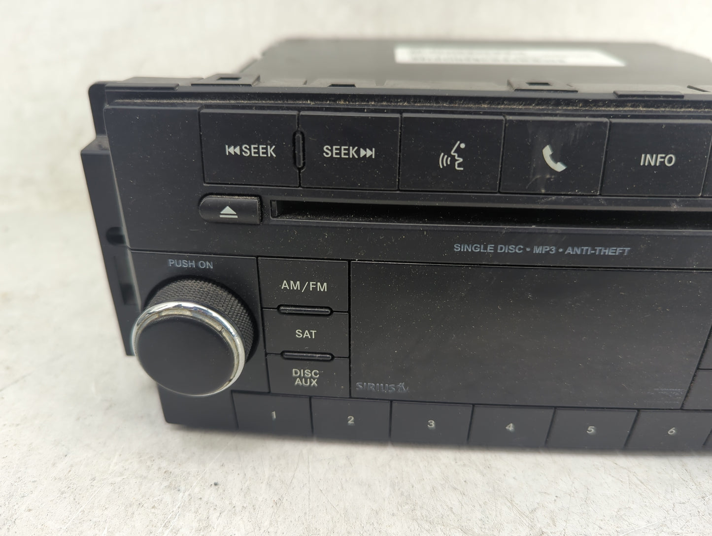 2012-2017 Jeep Patriot Radio AM FM Cd Player Receiver Replacement P/N:P05091197AB 05091197AB Fits OEM Used Auto Parts - Oemu