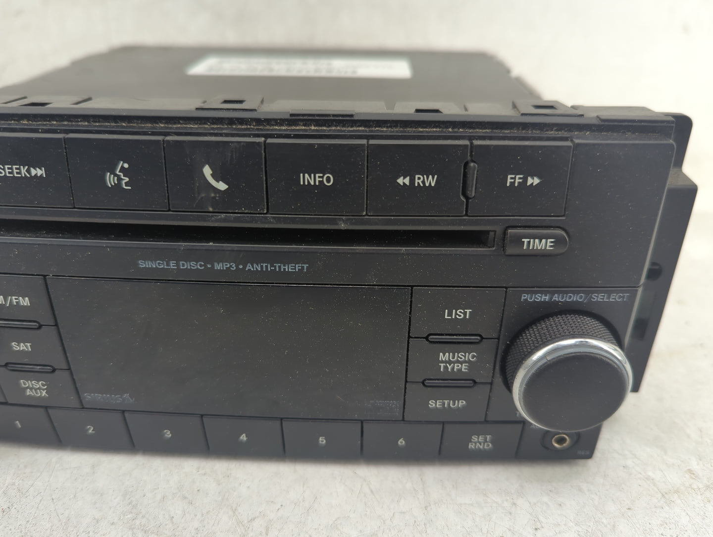 2012-2017 Jeep Patriot Radio AM FM Cd Player Receiver Replacement P/N:P05091197AB 05091197AB Fits OEM Used Auto Parts - Oemu