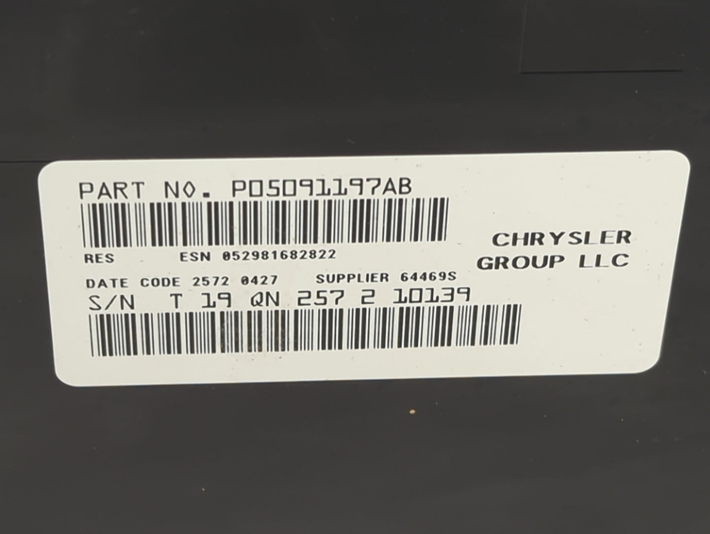 2012-2017 Jeep Patriot Radio AM FM Cd Player Receiver Replacement P/N:P05091197AB 05091197AB Fits OEM Used Auto Parts - Oemu