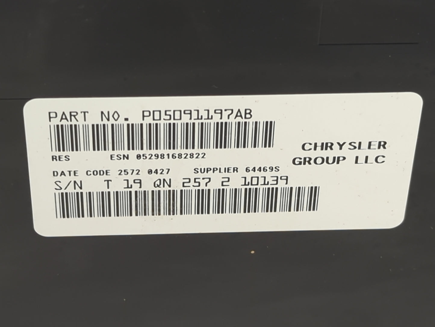 2012-2017 Jeep Patriot Radio AM FM Cd Player Receiver Replacement P/N:P05091197AB 05091197AB Fits OEM Used Auto Parts - Oemu