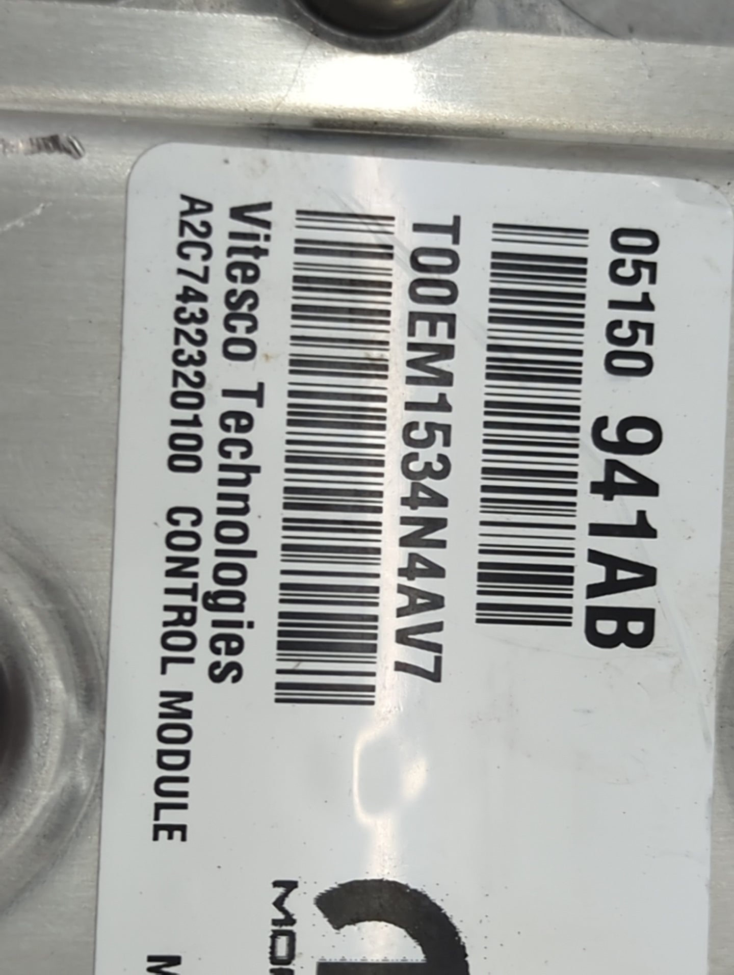 2013-2017 Jeep Patriot PCM Engine Control Computer ECU ECM PCU OEM P/N:05150941AB T00EM1534N4AV7 Fits OEM Used Auto Parts - 