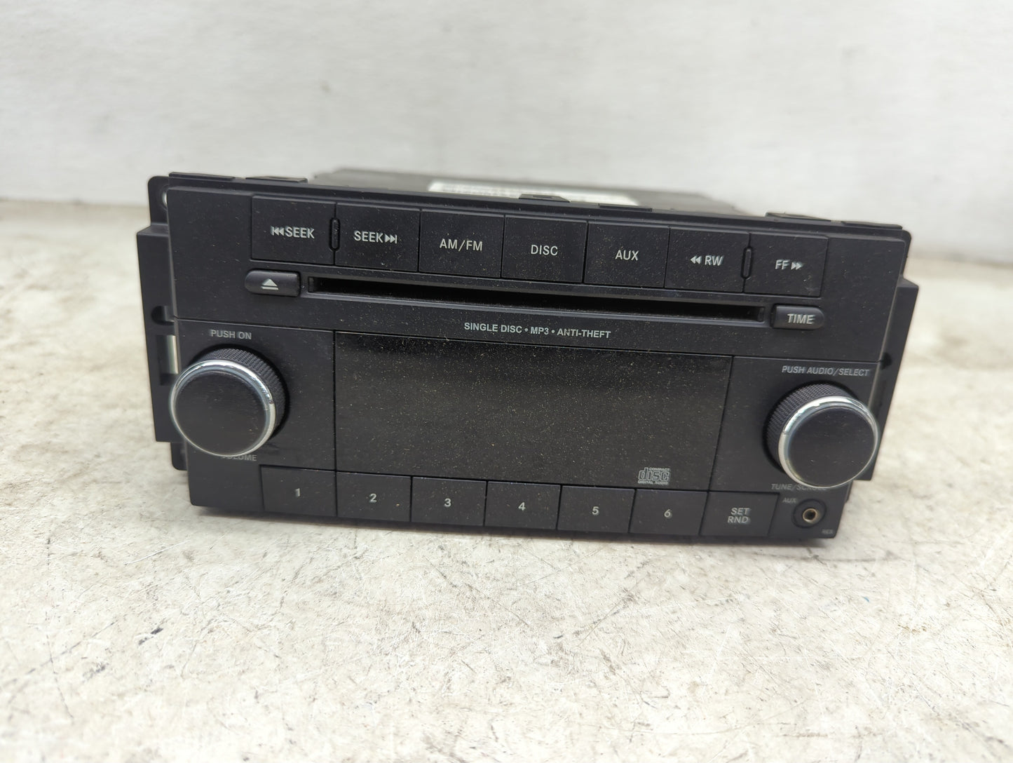 2012-2017 Jeep Patriot Radio AM FM Cd Player Receiver Replacement P/N:P05091195AC P05091195AC Fits OEM Used Auto Parts - Oem