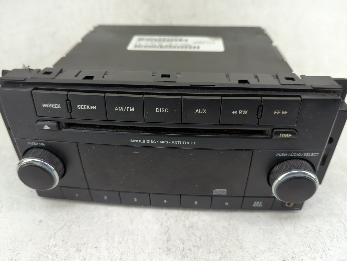 2012-2017 Jeep Patriot Radio AM FM Cd Player Receiver Replacement P/N:P05091195AC XLP7R1 Fits Fits 2012 2013 2014 2015 2016 